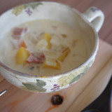 あさりの季節！分離しない 豆乳クラムチャウダー