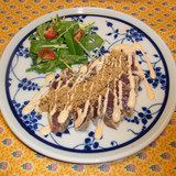 THON  MARINÉ　MI-CUIT 　SAUCE　AURORE