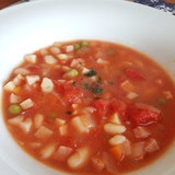 れんこんと豆のミネストローネ風