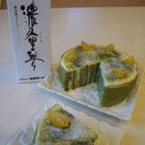 抹茶と栗の切株ケーキ