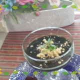 黒蜜きな粉の豆乳プリン