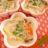 心がホッとする和風スープ♪豆乳ごま味噌スープ