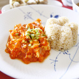 お豆腐のチリソース　エビチリ風