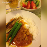ミックスビーンズと大豆ミートのカレー