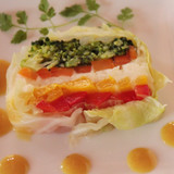 たっぷり野菜の冷製ミルフィーユ仕立て