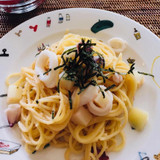 烏賊とじゃがいも入り　たらこスパゲッティ