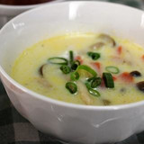 季節野菜の豆乳スープ