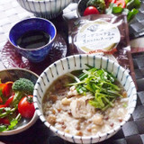 ジンジャー＆チキンで、アジアンヘルシーな朝おかゆ