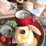 イングリッシュマフィンでエッグベネティクト！