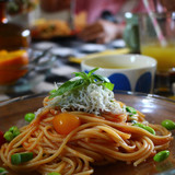 フルーツトマトの冷製パスタ
