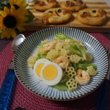 海老とキャベツのクリームフラワーパスタ 
