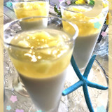 豆乳とパイナップルのゼリー