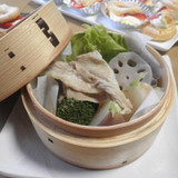 豚肉と野菜のミニ蒸籠蒸し