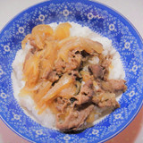 しょうがみりんで作る牛丼