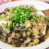 しょうがみりんで作る豚ひき肉となすのあんかけ豆腐