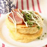 しょうがみりんで作る、ふんわり厚焼きパンケーキ