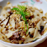 レンコンと牛肉の甘辛炒め