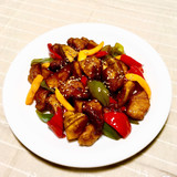 彩り野菜の黒酢pork♪