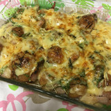 トントロと新じゃがのチーズ焼き
