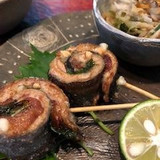 秋刀魚の梅シソ巻き