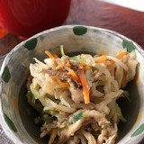 切り干し大根と茸の胡麻和え