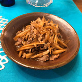 ごぼう牛丼（ごぼう牛皿）