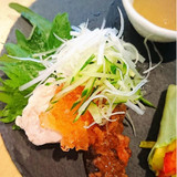 サラダチキンの梅ゼリーのせ
