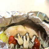 秋にぴったり❣️きのこと鮭のホイル焼き