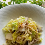春キャベツと桜えびのパスタ