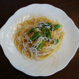 しらうおとアスパラガスのスパゲティー