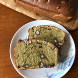 抹茶と小豆のパウンドケーキ
