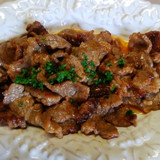 牛肉のソテー　ちょっとストロガノフ風
