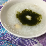はすの実のおかゆ　アオサあんかけ