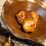 旬の野菜の揚げ巻き