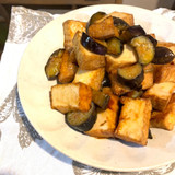秋茄子と厚揚げの炒め物