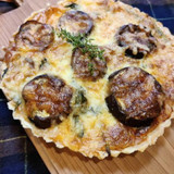 茄子とミートソースのキッシュ