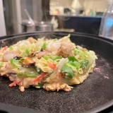 春キャベツたっぷりのお好み焼き