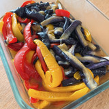 夏のさっぱり作り置き　ナスとピーマンのマリネ