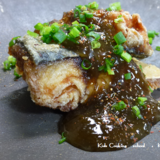 とろり鰹だしつゆもずくで食べる魚のから揚げ