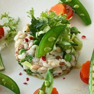 省エネ、春野菜とツナのライスサラダ