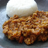 フライパンでキーマカレー