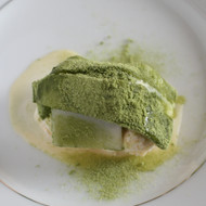 熱々抹茶あべかわ餅　バニラアイス添え