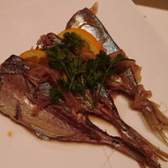 鯵のワイン煮込み