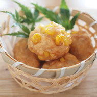 とうもろこしのしんじょう揚げ