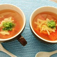 トマトとチーズのイタリアンすまし汁