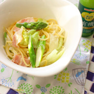 春野菜のレモンクリームパスタ