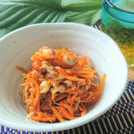 作り置きの定番！カリッと食感♬人参シリシリ