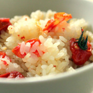 ミニトマトの炊き込みピラフ