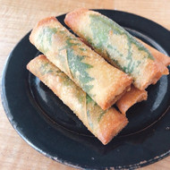 ささみとミョウガの春巻き