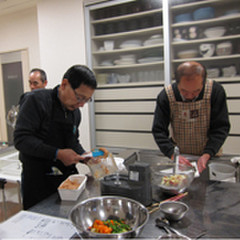 第３土曜日の男の料理教室です。